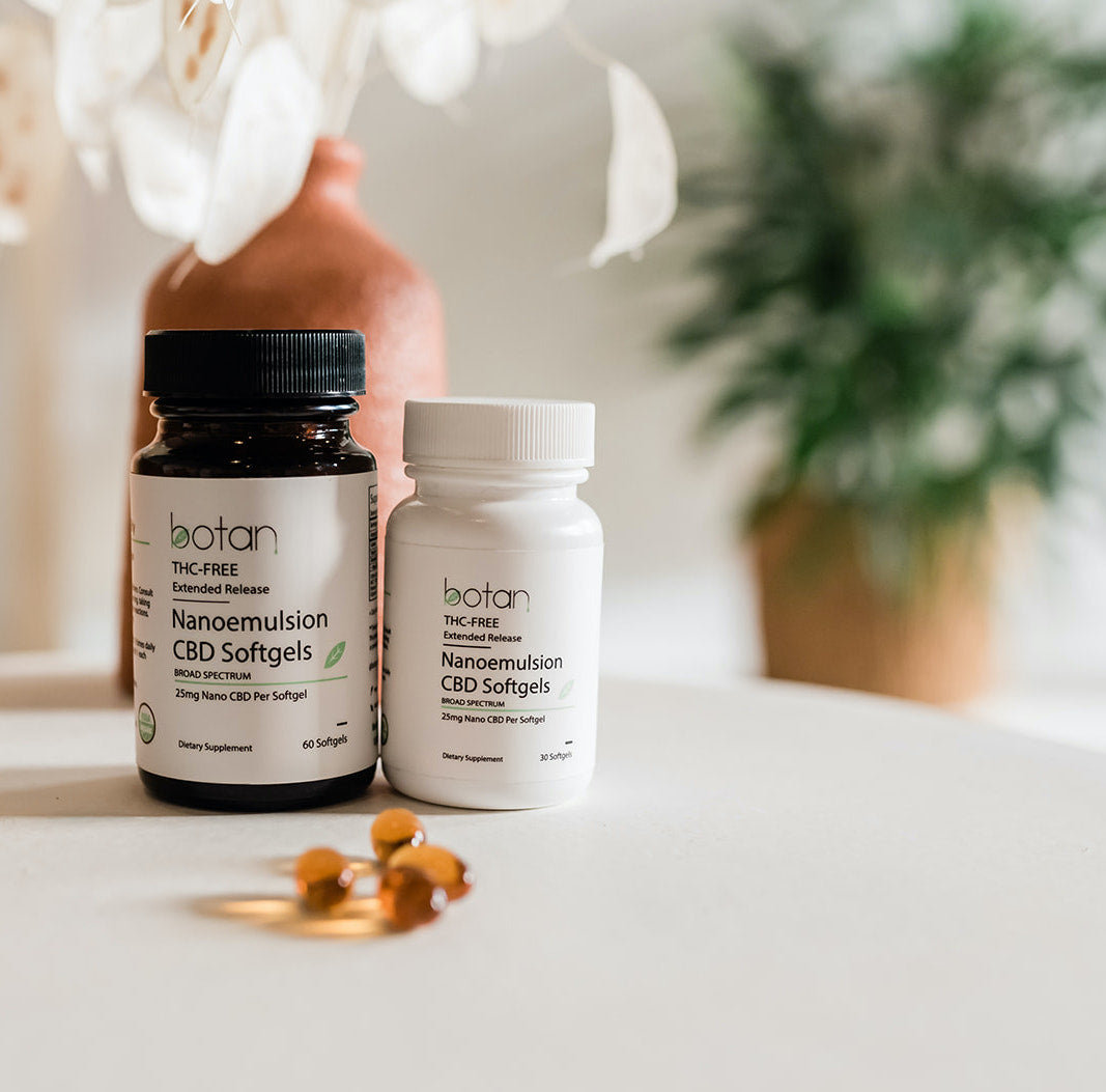 Botan CBD Nanoemulsion Softgels THC Free