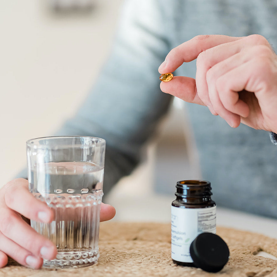 Softgel Pills with water Botan